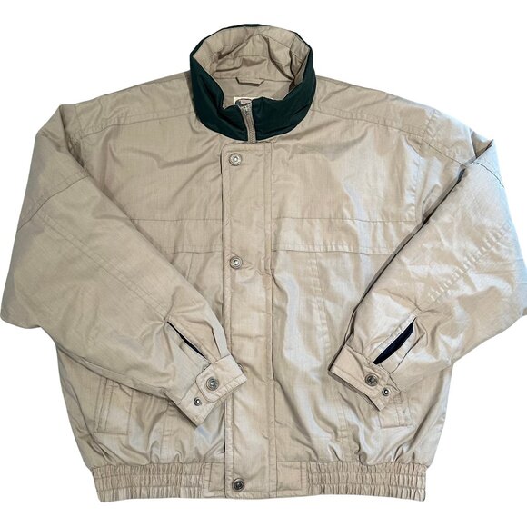 Vintage Beige Bomber with quilted lining | Oversized Bomber | Chore Jacket - Picture 1 of 13
